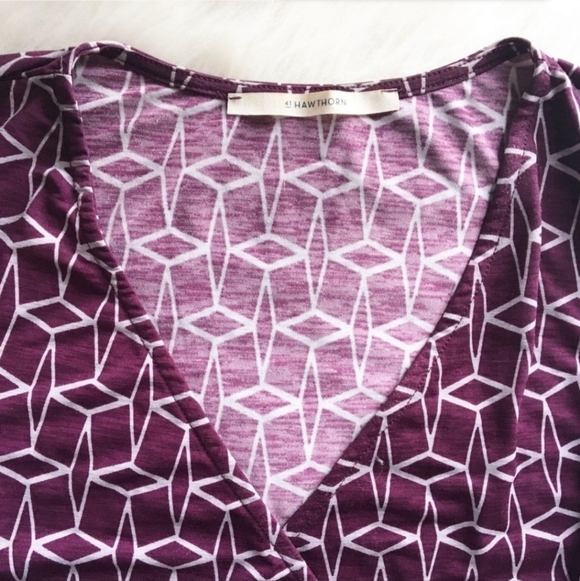41 Hawthorn Geometric Wrap Sleeveless Valerie Tie Knit Top Women's Large L EUC - Picture 6 of 7